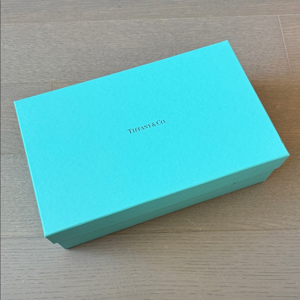 Tiffany & Co. empty blue shoe box large 11.5” x 7” x 4”